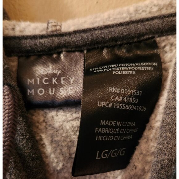 Mickey Mouse Unisex Graphic Hoodie Size Large - Picture 3 of 5